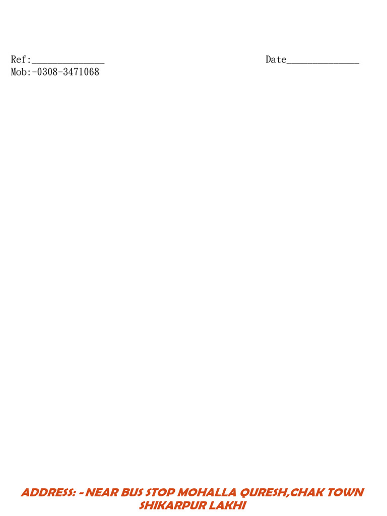 Ms Muhammad Moosa Leter | PDF