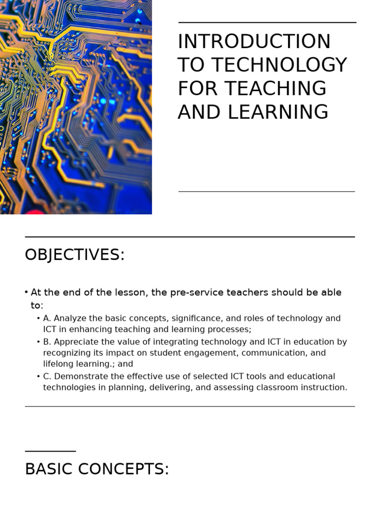 Technology in Teaching & Learning Guide | PDF | Educational Technology ...