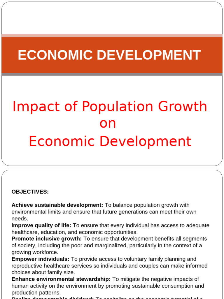 Population Growth and Economic Impact | PDF | Economic Growth ...