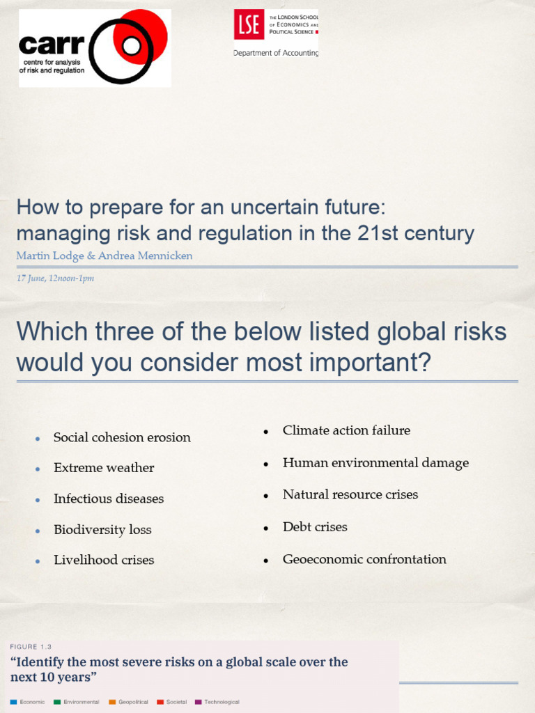 Managing 21st Century Risks and Regulations | PDF | Risk | Natural ...
