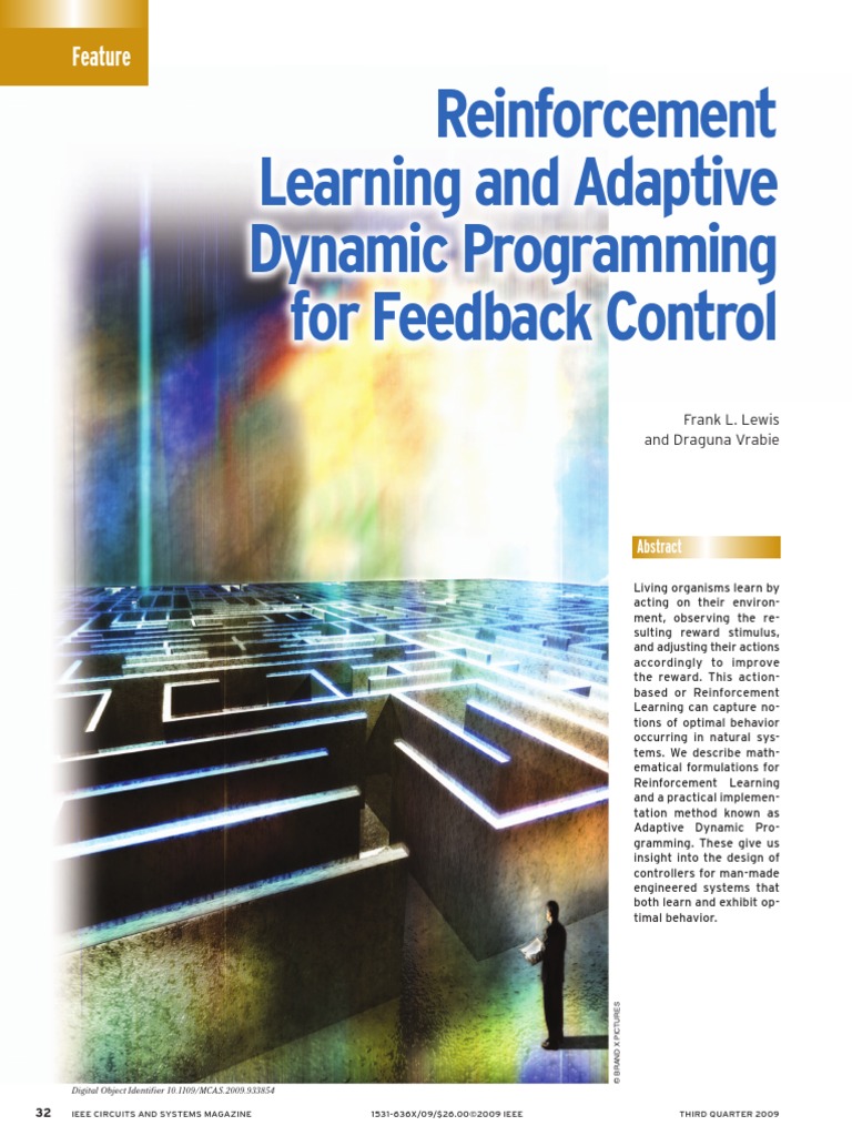 Reinforcement Learning and Adaptive Dynamic Programming For Feedback