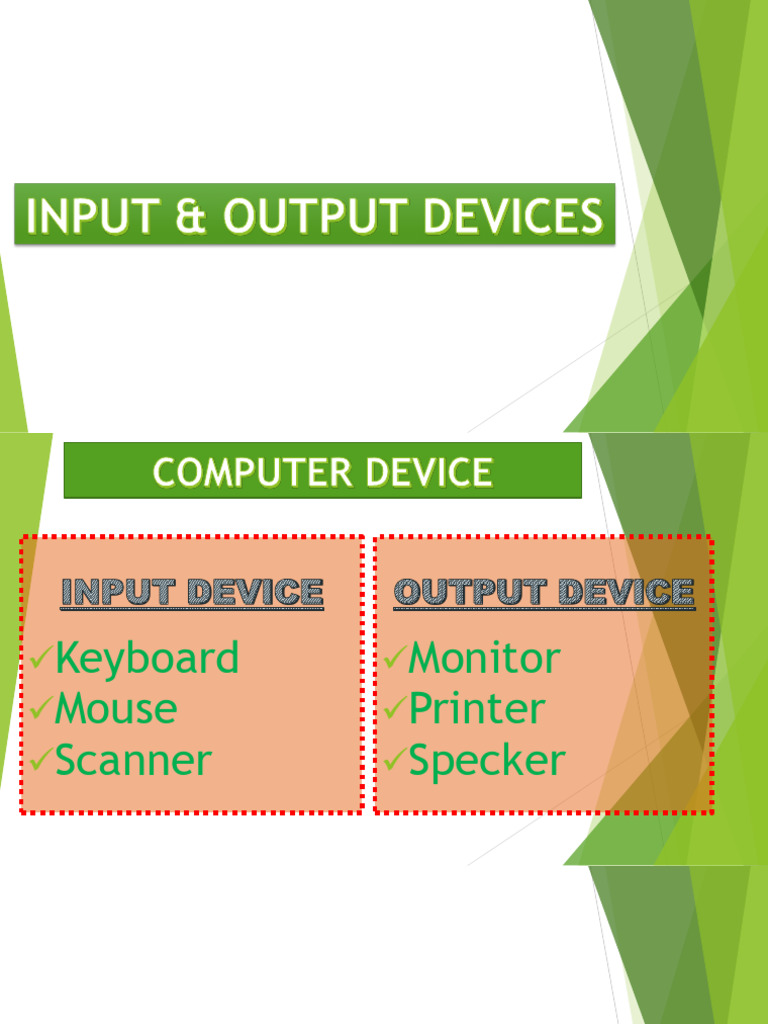 Input and Output Devices Overview | PDF | Computer Keyboard | Printer ...