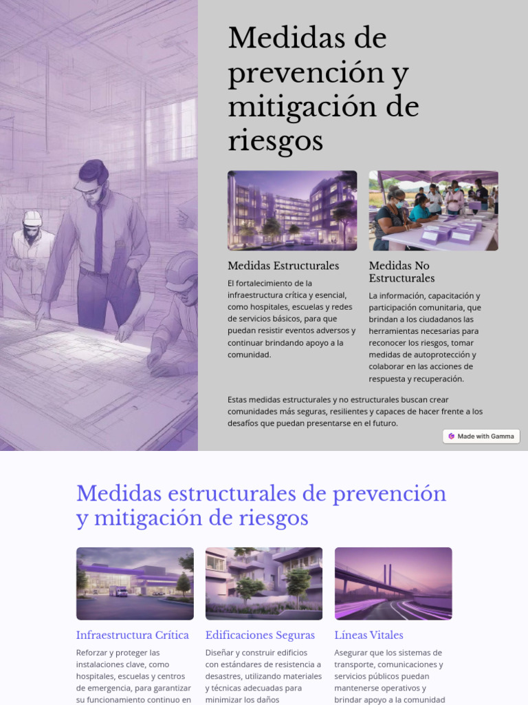 Medidas de Prevencion y Mitigacion de Riesgos | PDF | Infraestructura ...