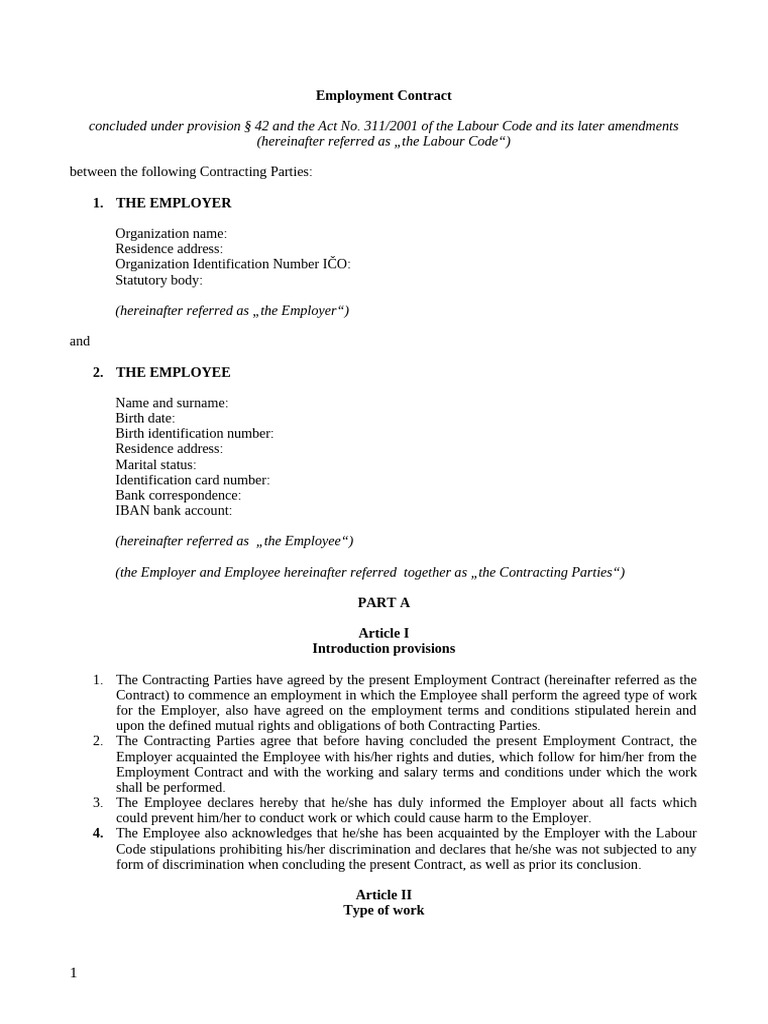 Employment Contract Template for Researchers | PDF | Employment | Salary