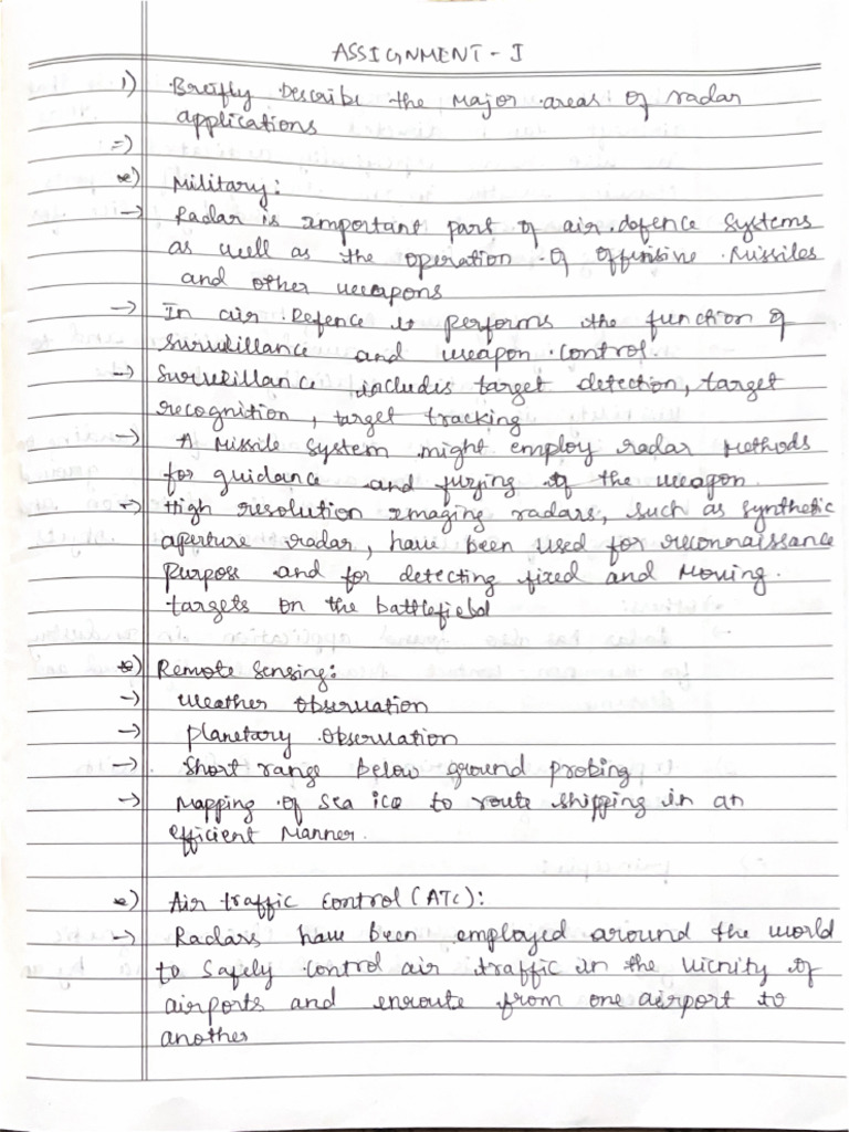 Radar Assignment | PDF