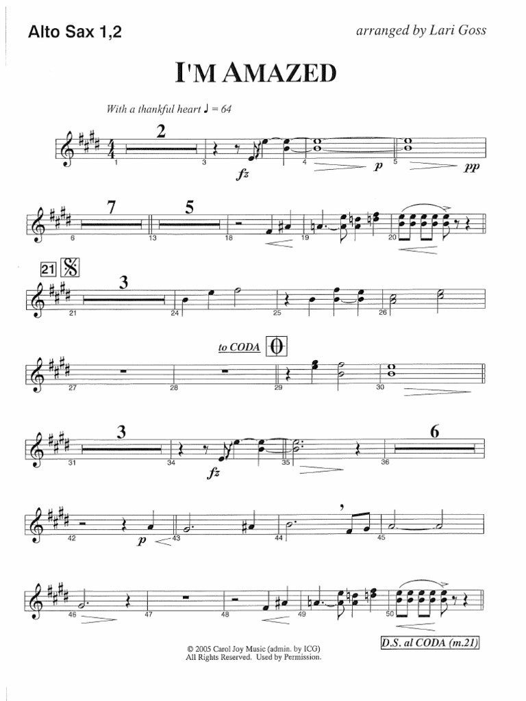 Brooklyn Tabernacle Choir - I'm Amazed - Orchestration | PDF