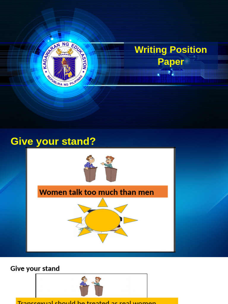 How to Write a Position Paper Guide | PDF | Argument | Critical Thinking