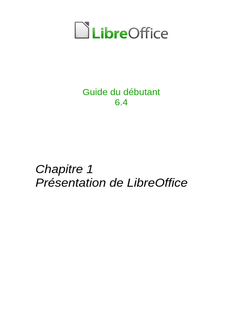 Guide d'utilisation de LibreOffice 6.4 | PDF | Java (technique ...