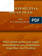Tradisi Penelitian Dalam Islam