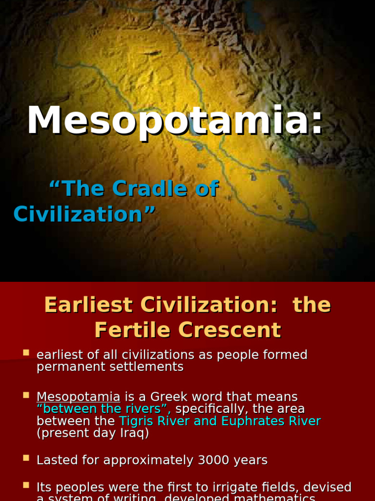 Mesopotamia: The Birthplace of Civilization | PDF | Mesopotamia | Sumer