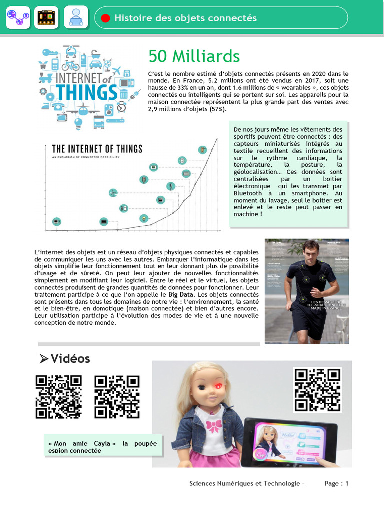 Histoire des objets connectés et innovations | PDF | Internet des ...