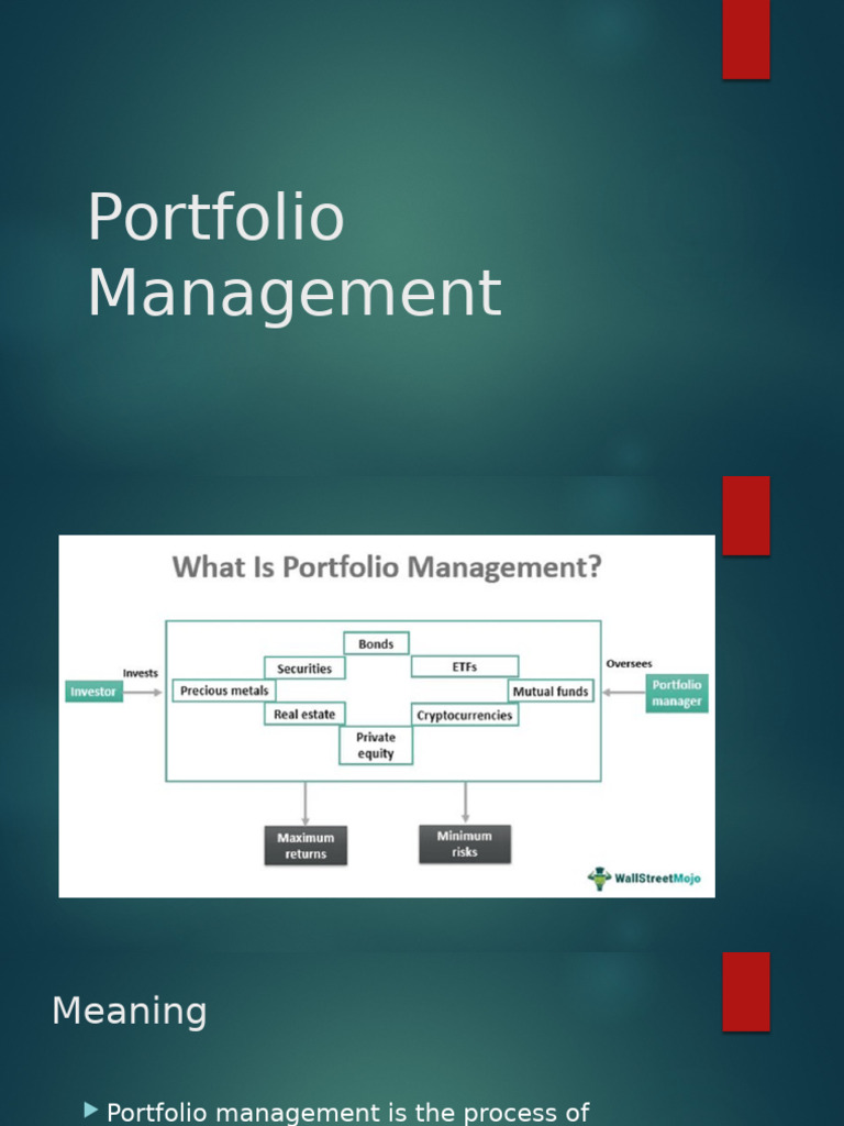 Portfolio Management Strategies Explained | PDF | Sharpe Ratio ...