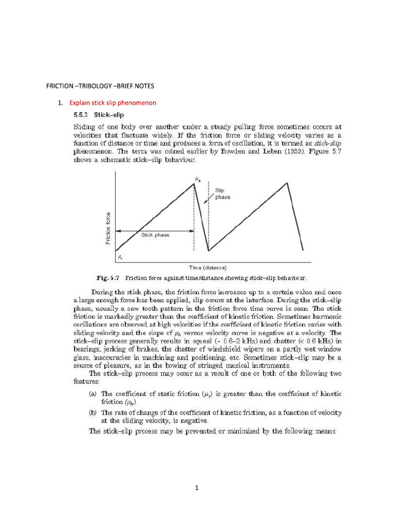 Friction | PDF