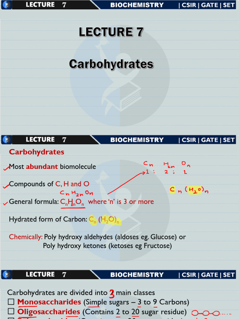 Carbohydrates: Structure and Types | PDF | Carbohydrates | Glucose