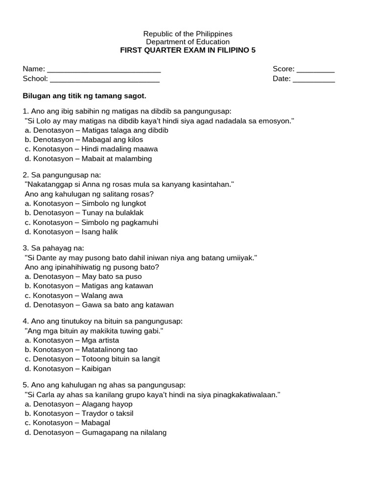 G5 Qe 1 Fil | PDF