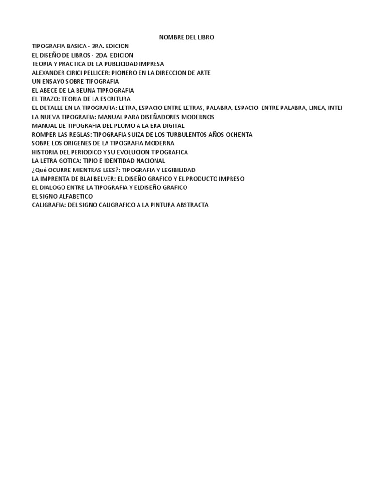 Libro 1 | PDF