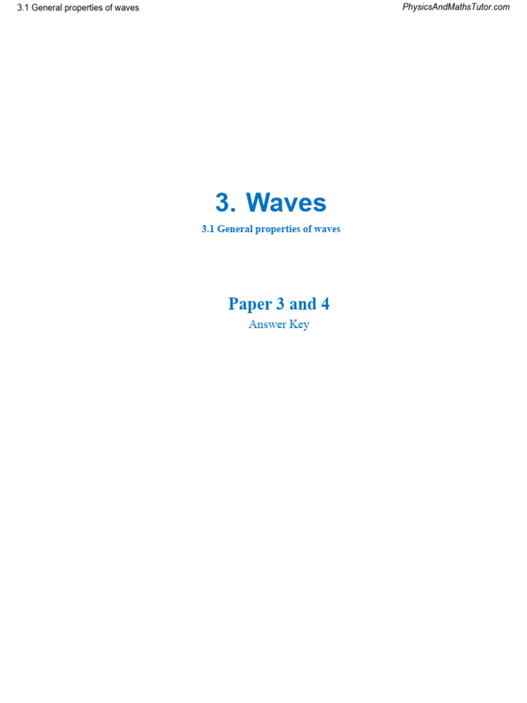 General Properties of Waves Explained | PDF