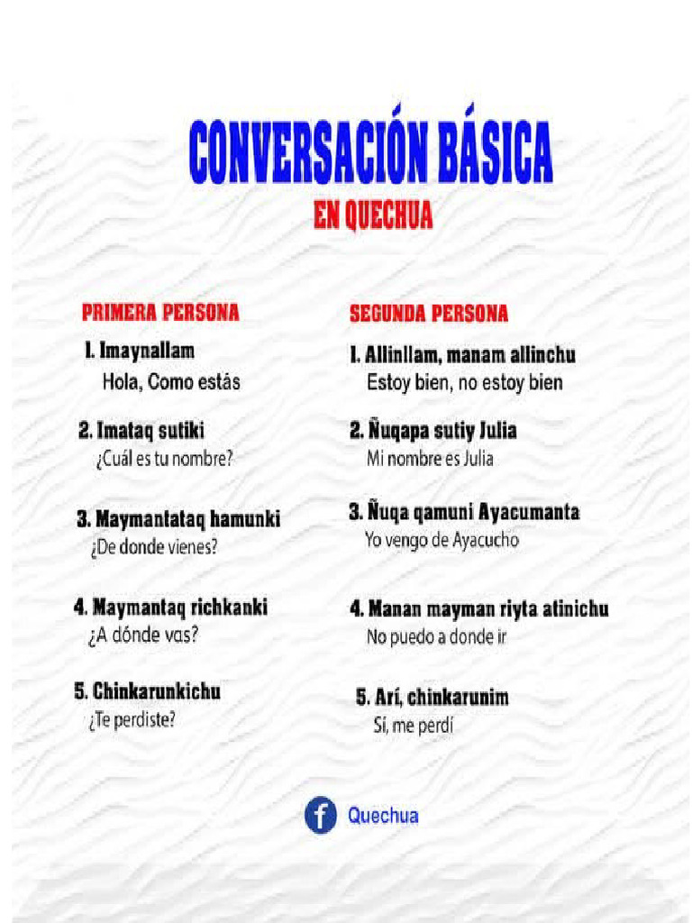Conversacion Quechua | PDF