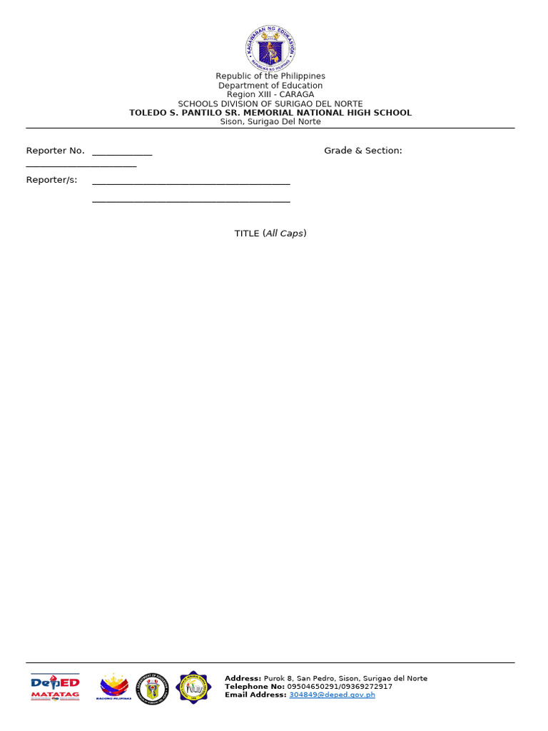 Handout Template 1 | PDF