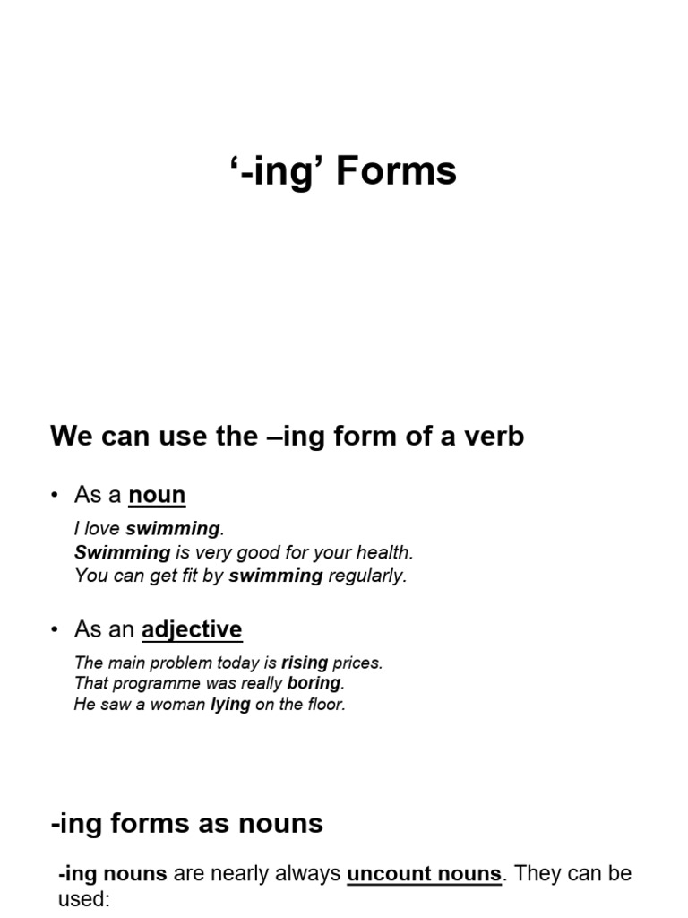 Gerund Ing | PDF