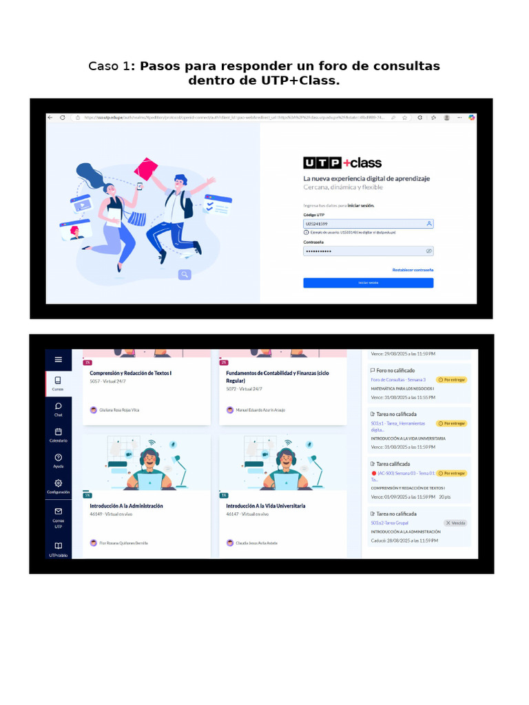 Guía de Uso de UTP+Class y UTP+Portal | PDF
