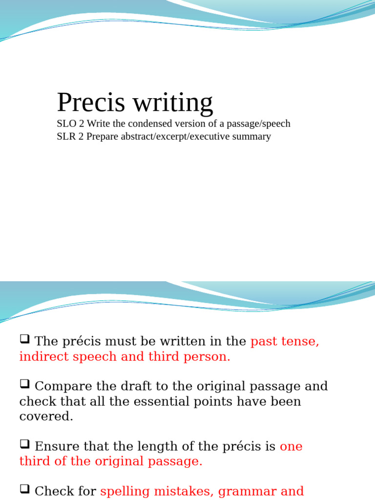 Precis Writing Set 2 | PDF | Dream | Nightmare