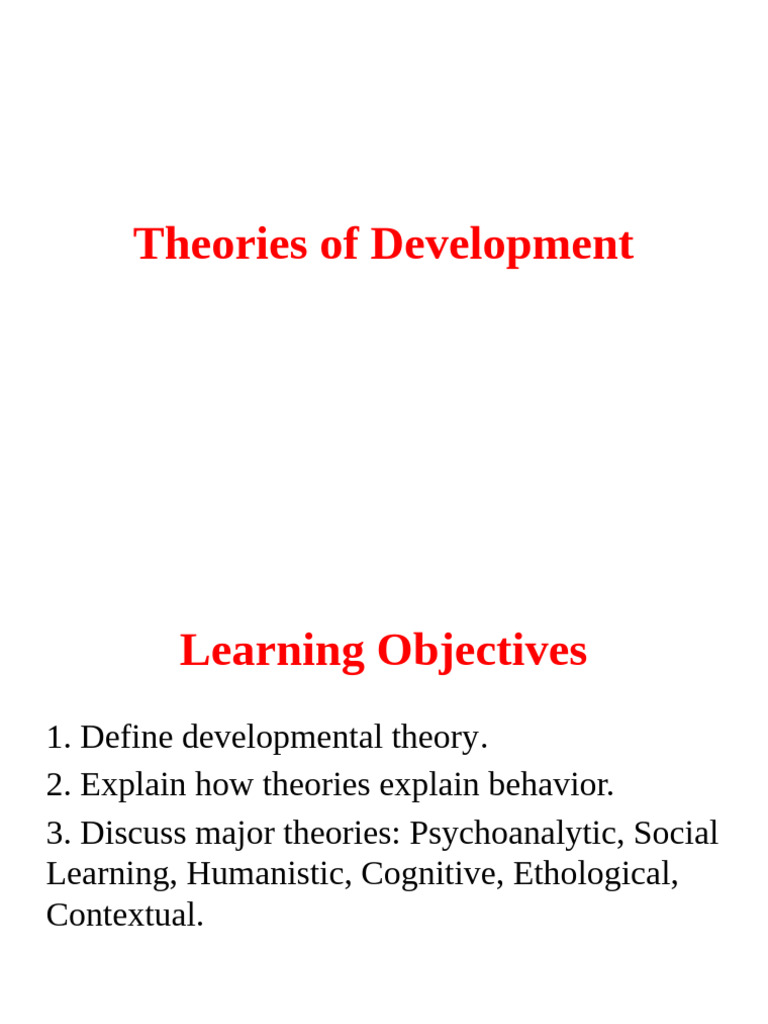 Developmental Theories in Nursing Care | PDF | Psychological Schools ...