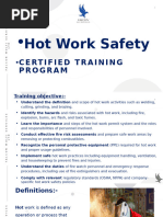 Hot Work Safety Procedure Guide | PDF | Fire Safety | Fires