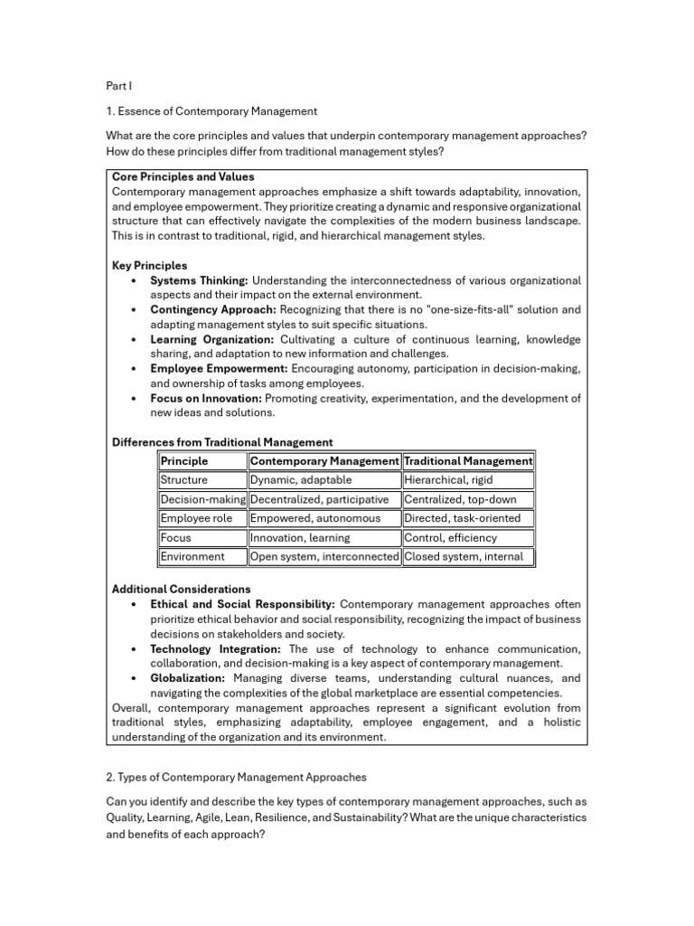 Contemporary Managemnt Reflection | PDF | Agile Software Development ...