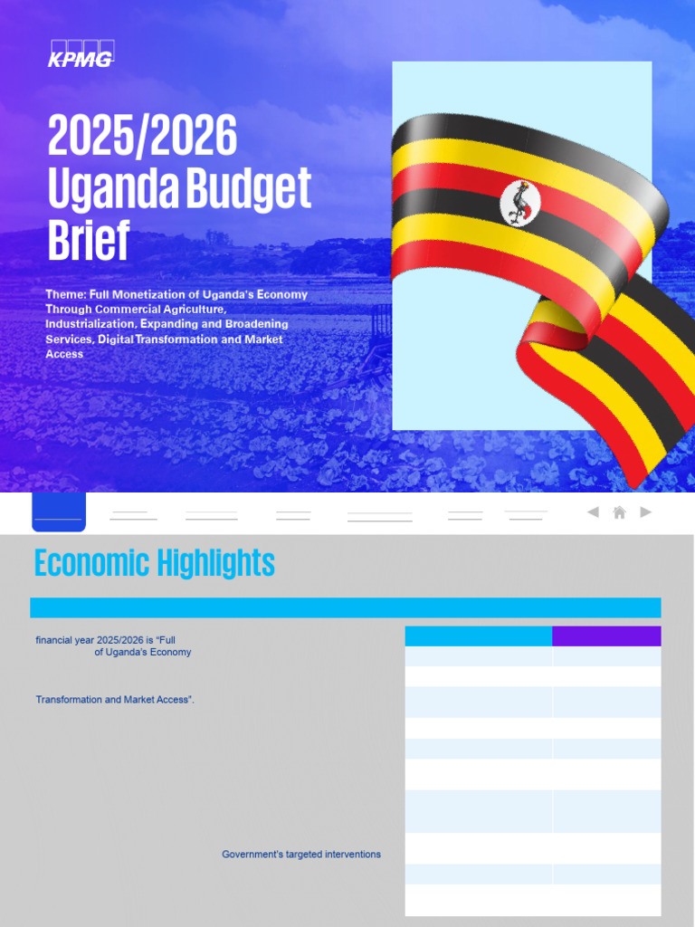 Uganda Budget 2025/2026 Overview | PDF | Taxes | Government Budget Balance