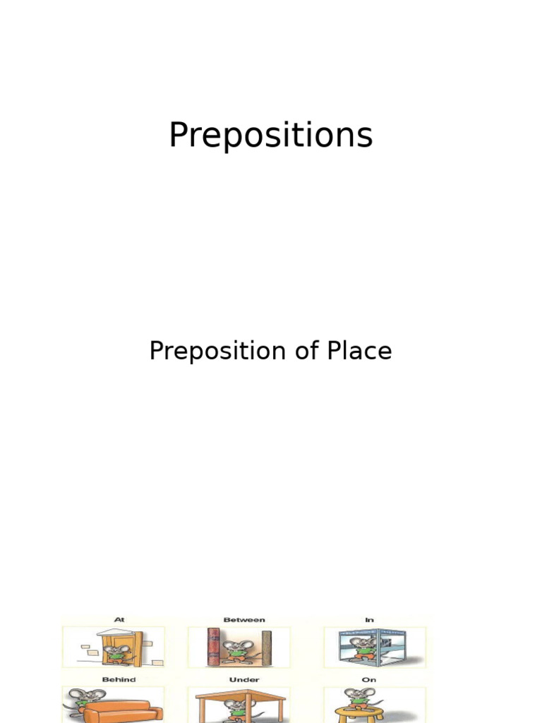 Prepositions | PDF
