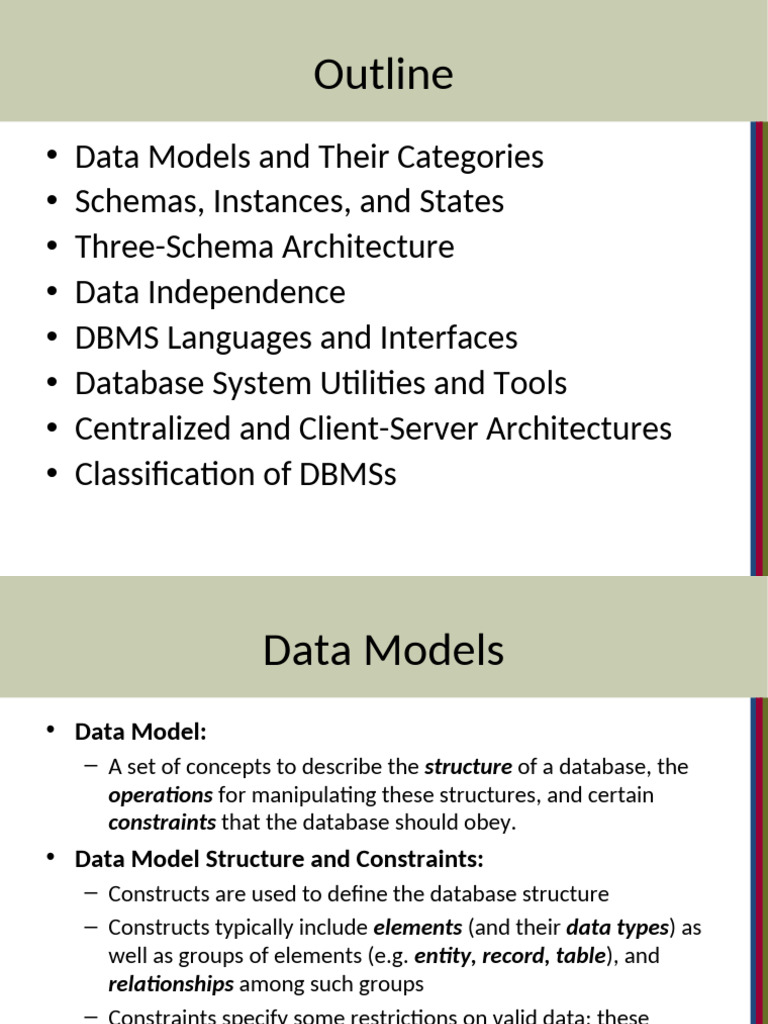 Understanding Data Models and Schemas | PDF | Databases | Data Model