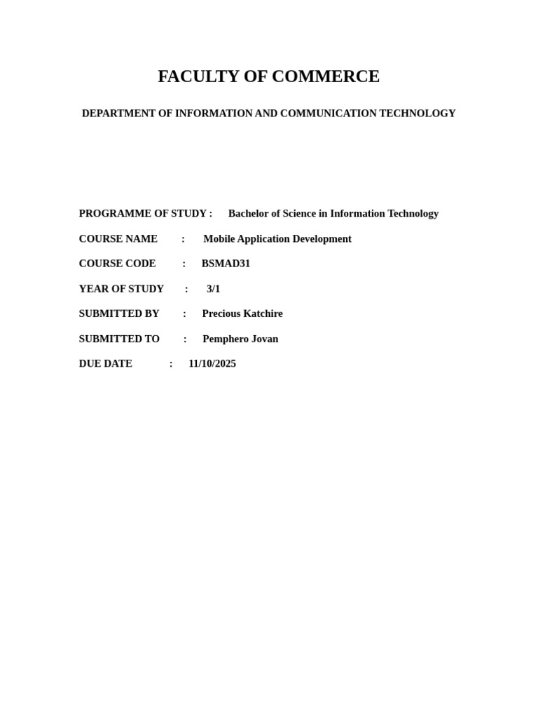 Mobile App Development E-commerce Project | PDF | Computer Terminal ...