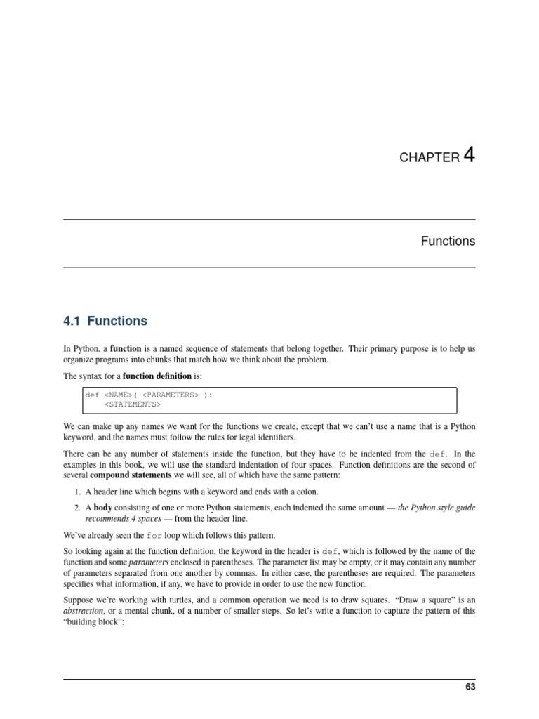 Understanding Python Functions | PDF | Parameter (Computer Programming ...