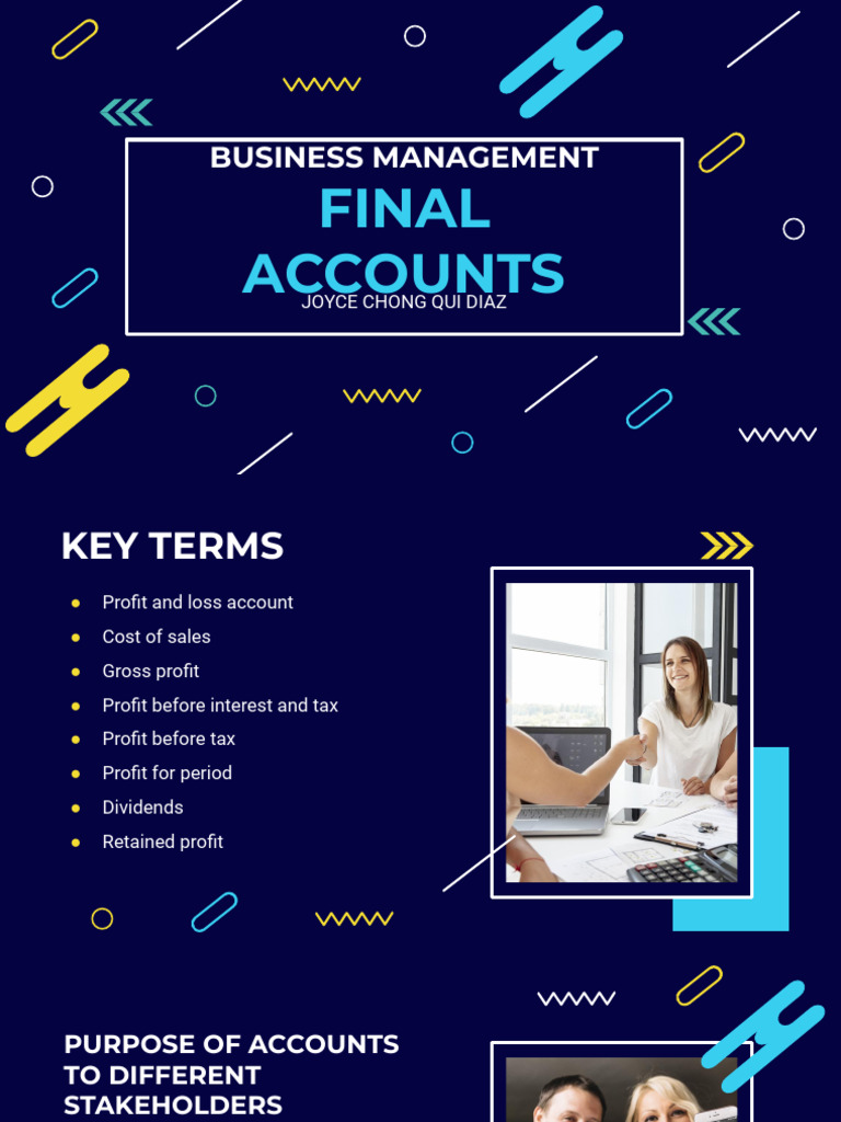 Understanding Final Accounts in Business | PDF | Cost Of Goods Sold ...