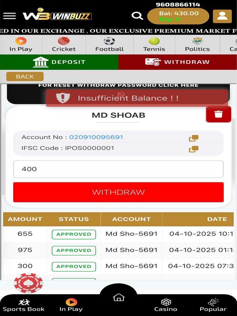 Winbuzz India's Most Trusted Gaming Company | PDF