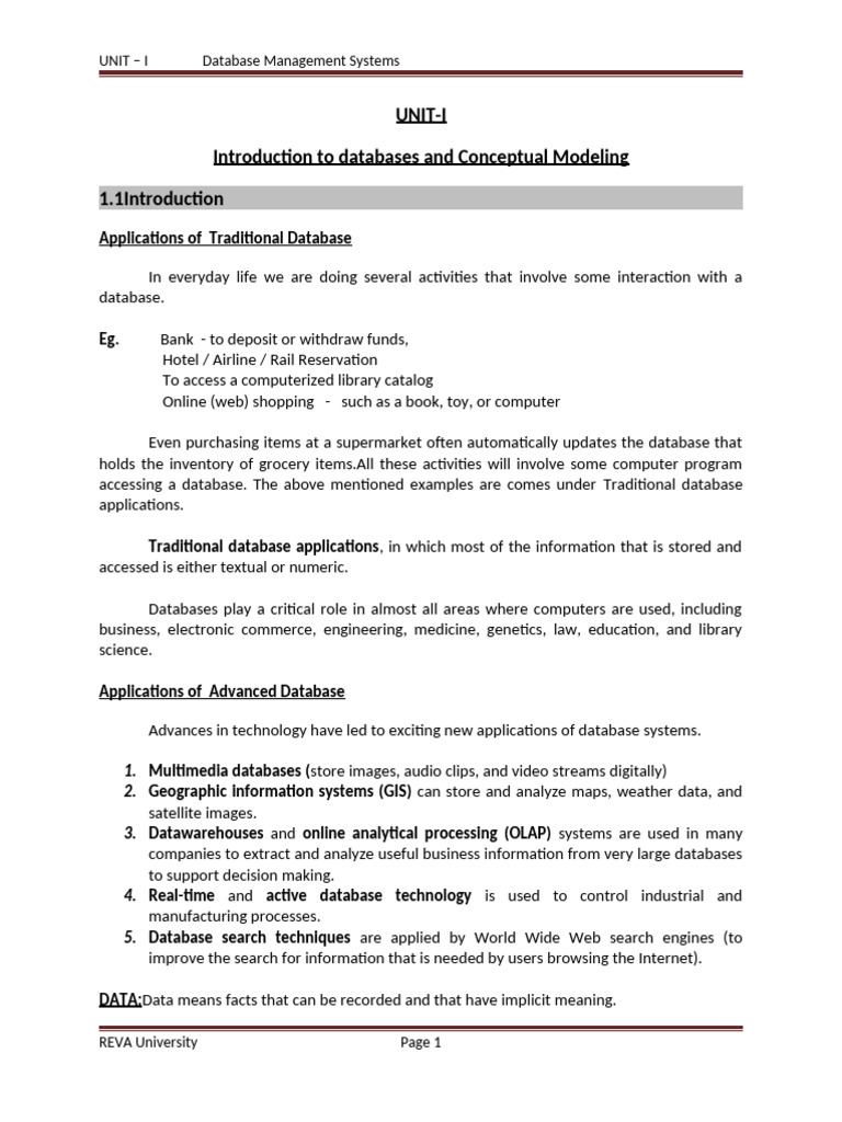 Introduction to Database Systems | PDF | Databases | Data Model