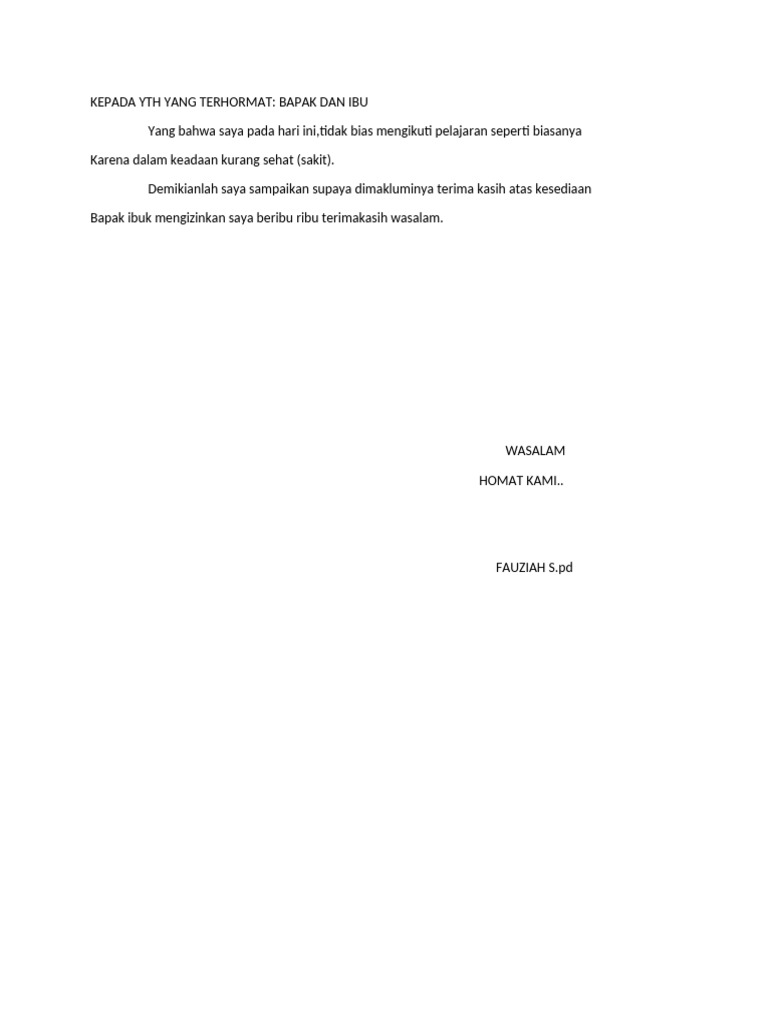 Surat Izin | PDF