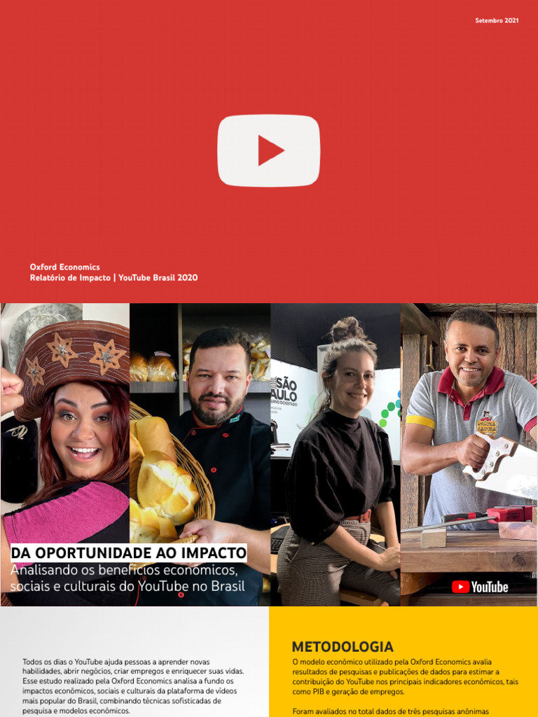 YouTube Brasil Impact Report 2020 | PDF | YouTube | Empreendedorismo
