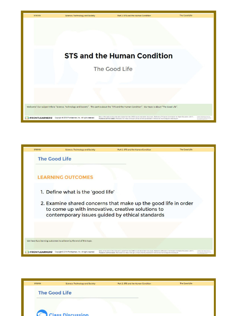 Lesson 5 The Good Life | PDF
