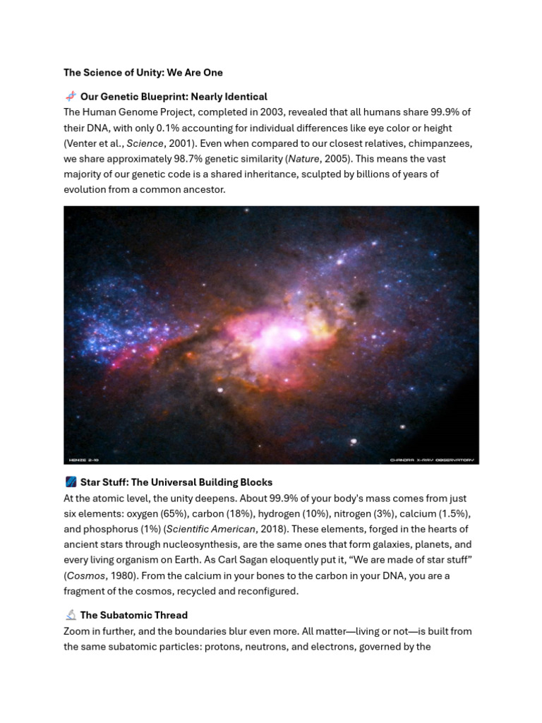 The Science of Unity Empathy Being Superhuman | PDF | Chemical Elements ...