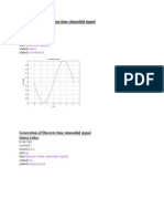 Generation of Continuous Time Sinusoidal Signal