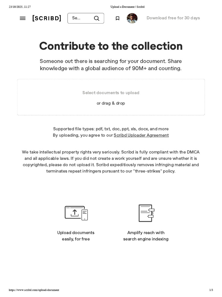 Upload Documents to Scribd Easily | PDF | Scribd