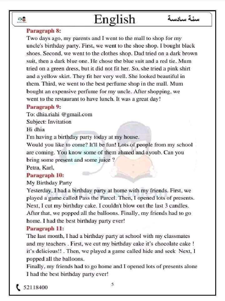 Writing 6 | PDF