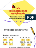 Propiedades de La Multiplicación