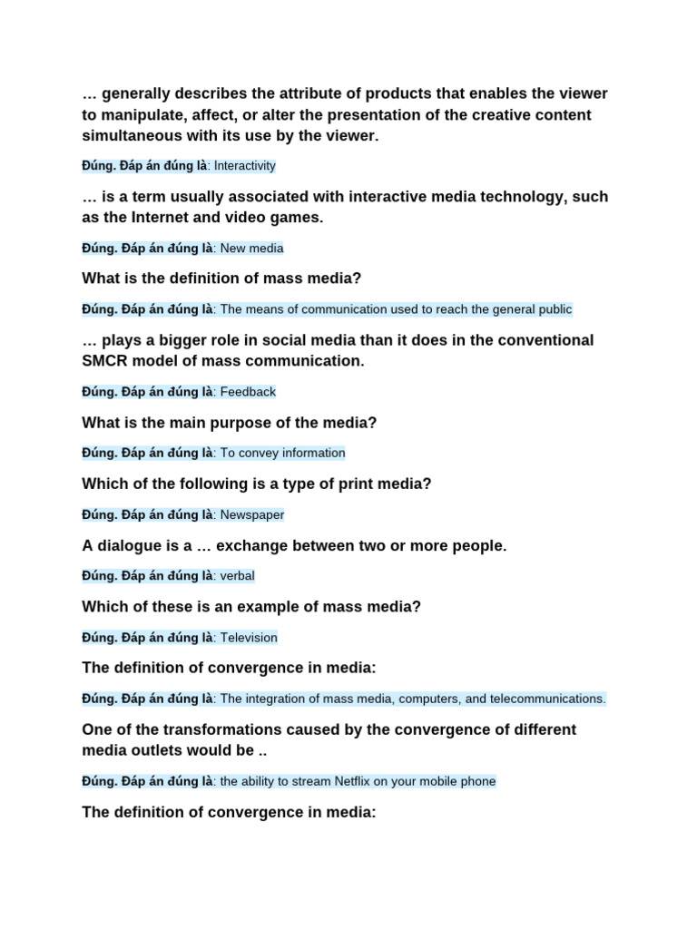 Media Convergence and Its Impact | PDF | Mass Media | Technological ...