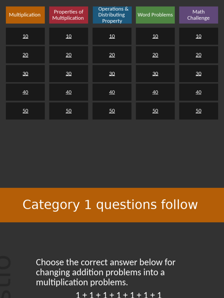 13 - 3rd Grade NWEA MAP Math Test Prep Review Game Operations and ...