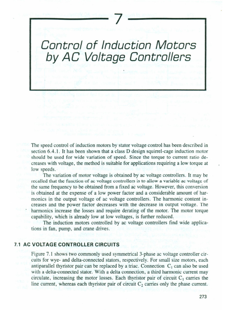 AC Voltage Controller Fed IM Drive | PDF
