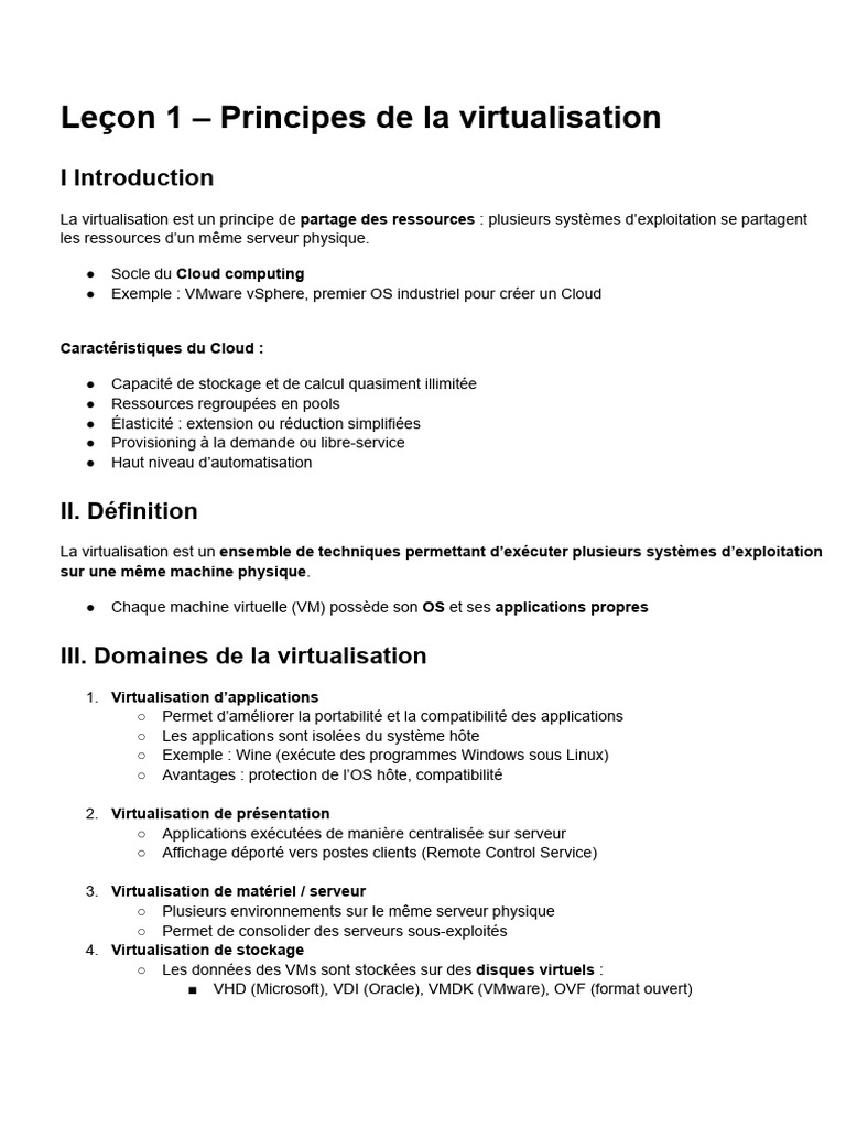 Exemples de virtualisation expliqués | PDF | Machine virtuelle ...
