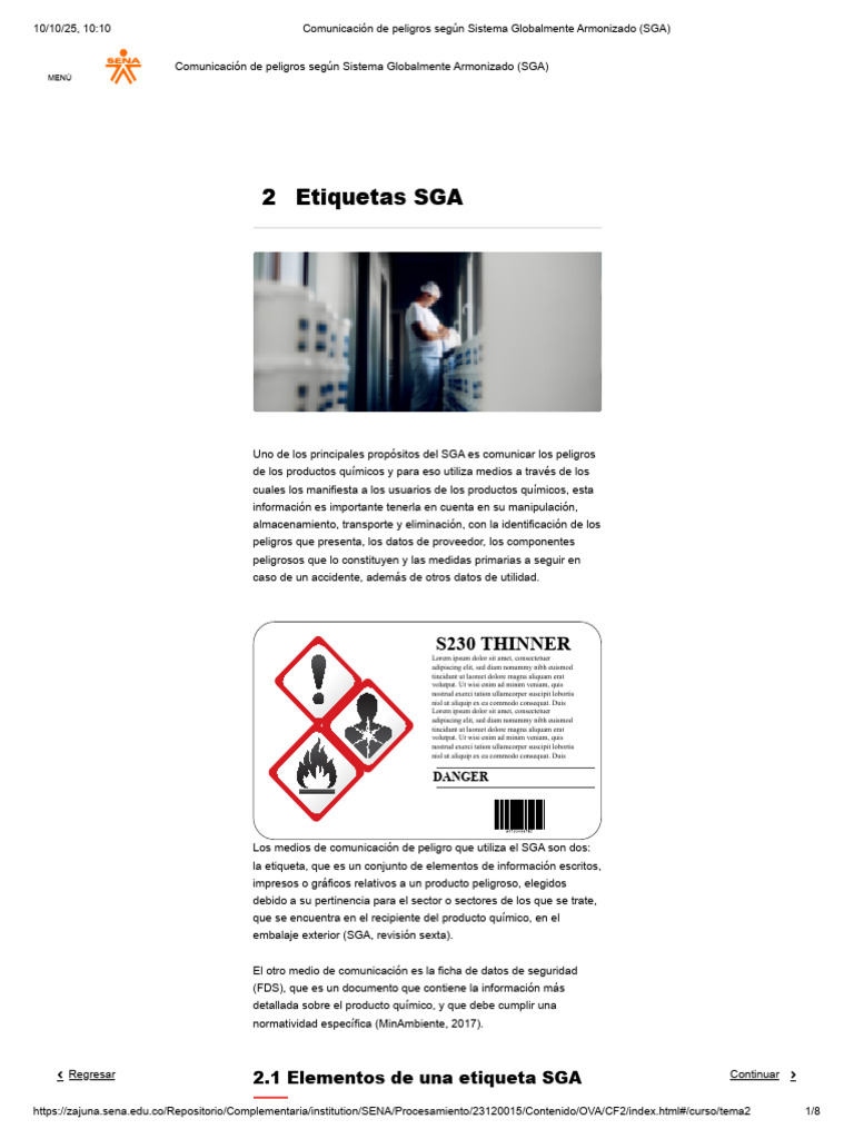 Ejemplos de Etiquetas SGA | PDF | Transporte